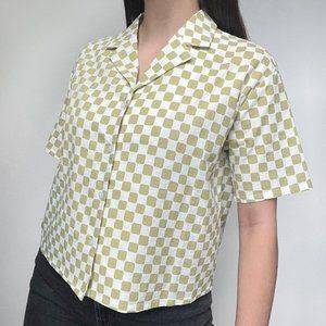 Mod Ref checkered button-up shirt